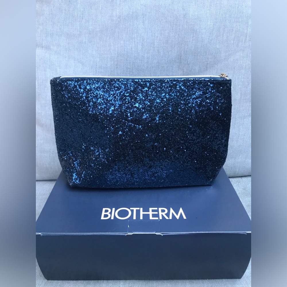 Biotherm Glitter Cosmetic Pouch + free sample